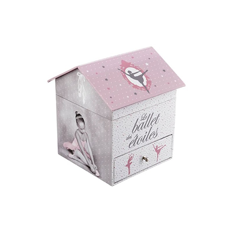Atmosphera Ballerina Music Box Height 16 cm Multi-Coloured