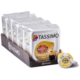 TASSIMO Marcilla Cafe Large Breakfast Coffee Pods - 5 Pack (80 Drinks)