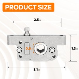 1020281K1A RV Roof Vent Lid Lift Gear Compatible with MaxxAir, MaxxFan Plus and MaxxFan Deluxe Roof Vents Lid, RV Vent and Fans Operator Mechanism Replacement Operator Parts 10A20281K1