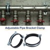 sourcing map 4 Pcs Split Ring Pipe Hanger, 100mm/3.94inch Adjustable