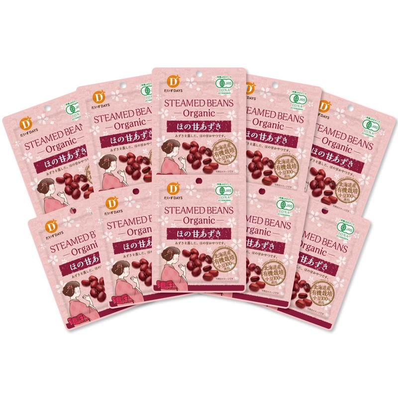 Organic Sweet Azuki 1.9 oz (55 g), 1 box (10