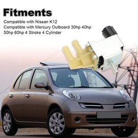 VANJING Solenoid Valve Compatible with Nissan K12, Mercury Outboard 30hp 40hp 50hp 60hp 4 Stroke 4 Cylinder Replacement for K5T48471 877805T K005T48471