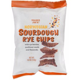 Trader Joe's 4-Pack Trader Joe's Norwegian Sourdough Rye Chips 4.6 oz - 🔥NEW & DELICIOUS🔥