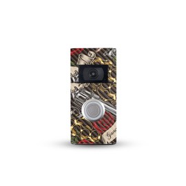 MightySkins Carbon Fiber Skin Compatible with Ring Video Doorbell (2nd Generation) - Gangster Life | Protective, Durable Textured Carbon Fiber Finish | Easy to Apply