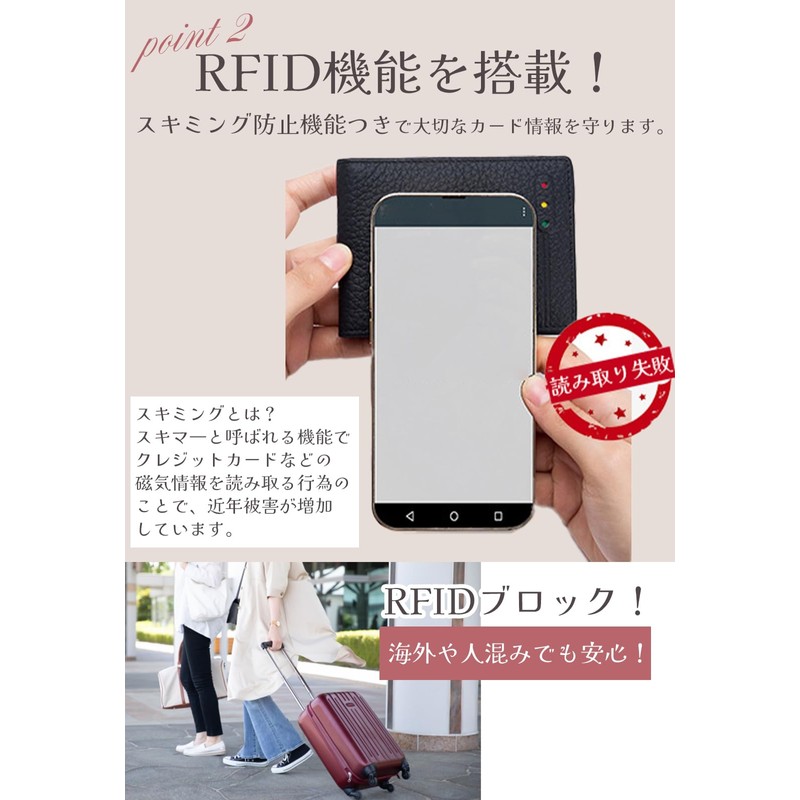 izuruhi Women's License Holder, My Number Card, Credit Card, Pass