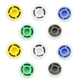 10 PCS Shower Head Flow Restrictor, 1.5/1.8/2.0/2.5/3.0 GPM Water Flow Reducer Limiter, Shower Head Water Saver & Pressure Reducer for Fixed & Handheld Shower, 0.63 Inch