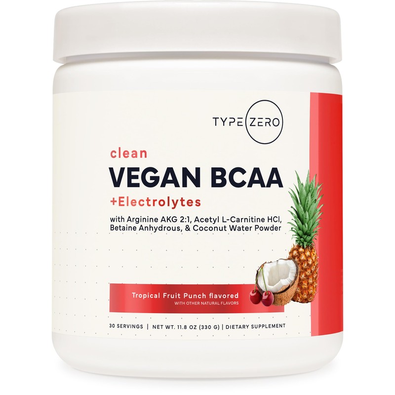 Type Zero- Polvo BCAA Vegano Ultra Limpio Electrolitos (Punzón Hawaiano