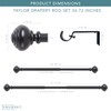 Curtain Rod, Quick Easy Installation, No Tools Option, 1" Diameter,