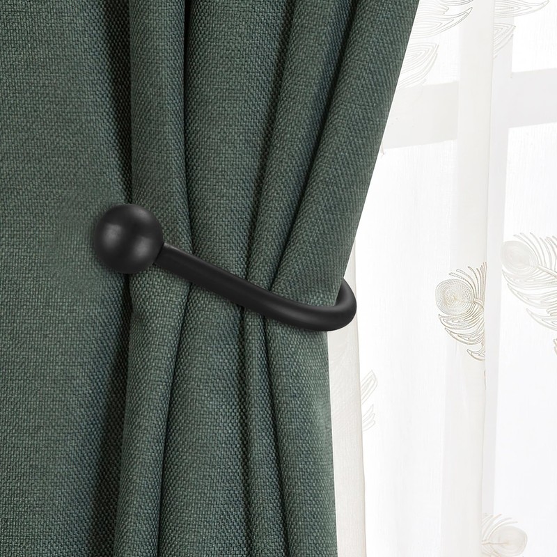XxinXrongMetal Curtain Holdbacks, 2 Pcs Curtain Drapery Holdbacks, Curtain Tieback