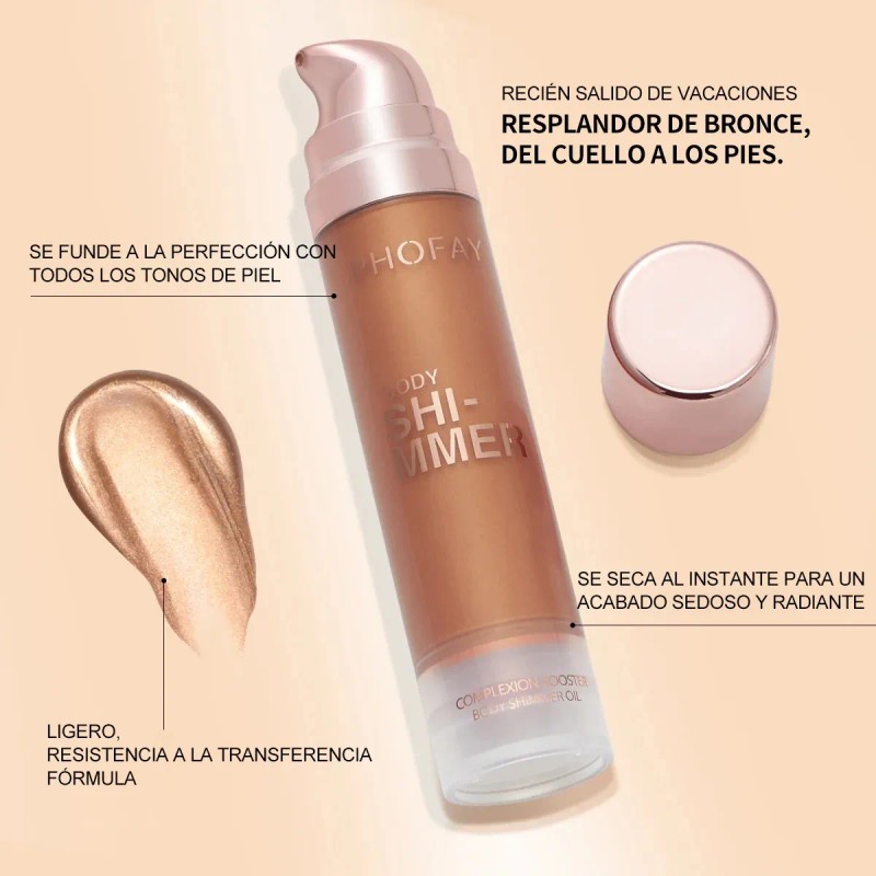 Phofay Iluminador Maquillaje Líquido Del Cuerpo Color Varios