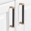 POVEFONK 10 Pack 5 inch(128mm) Black and Champagne Bronze Kitchen
