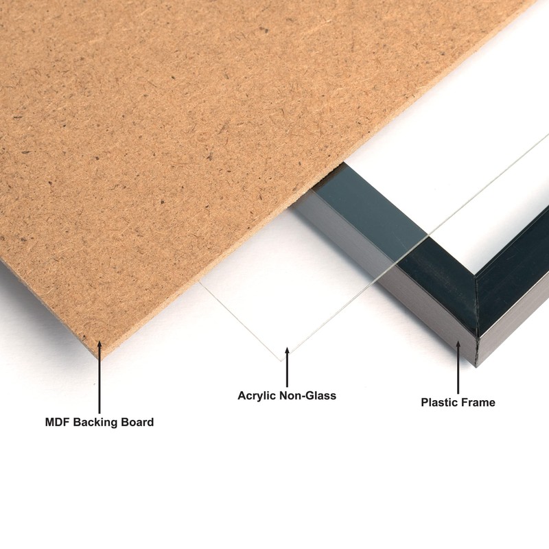 Hampton Frames EASY LOADER Poster Certificate Photo Frame Acrylic (Non