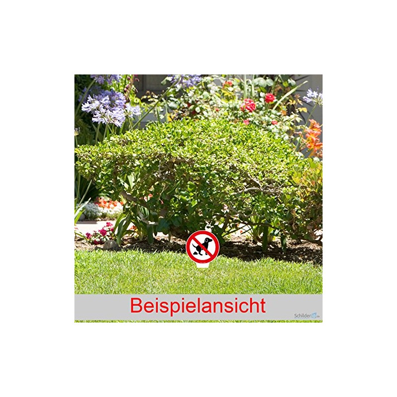 Sign "Keine Hundetoilette" Sign Round Pedal Mines Dog 180 x