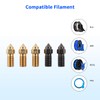 Imdinnogo Neptune 4 Neptune 4 Pro 0.4mm Nozzle: 2Pcs Hardened