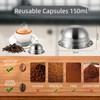 Reusable Capsules Compatible with Nespresso Vertuo Next/Vertuo POP, Stainless Steel