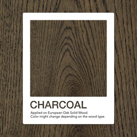 Natura Onecoat Wood Stain Oil, Sample, 25 mL (0.84 fl oz), Charcoal, Easy to Apply, Very Low Odor, Linseed Oil, Interior Furniture&Flooring, Dries Fast, VOC/Solvent Free, Hardwax Oil for Sampling