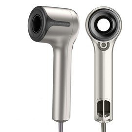 G1 Ionic Hair Dryer, Fast-Drying with Brushless DC Motor, Salon Negative Ions Blow Dryer, No Heat Damage, Cold Button Light & Low Noise 2 Magnetic Nozzles, 110,000 RPM High-Speed