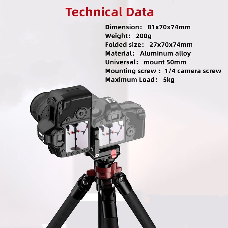 IFOOTAGE Camera L Shape Plate Horizontal and Vertical Conversion Plate,