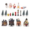 Lighted Christmas Village Sets with Figures Resin 80mah Exquisite Christmas