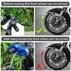 Windance Heavy Duty Solid Handlebar Lock + Helmet Lock Combo
