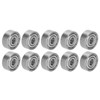 10Pcs Ball Bearing Stainless Steel Mute Rolling Skateboard Wheel Drive