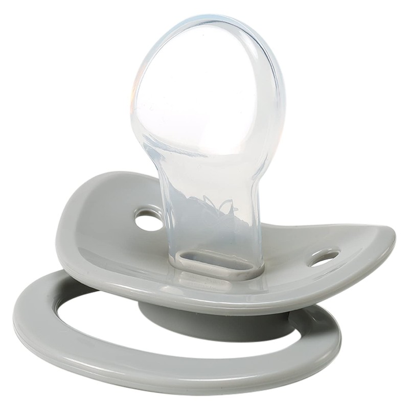 CutiePlusU Adult Size Dummy - Large Teat Shield Grey