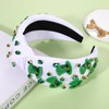 boderier St.Patrick's Day Headband for Women Green Irish Top Hat