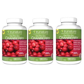 TruNature Cranberry TruNature One Per Day Cranberry 650mg, 3 units, 140 tablets, 140 tablets / TruNature Cranberry 트루네이쳐 원 퍼 데이 크렌베리 650mg, 3개, 140정, 140정