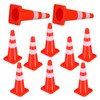 Nogeqi 10PCS Mini Traffic Cones, 1.77 in Roadblock Plastic Cones