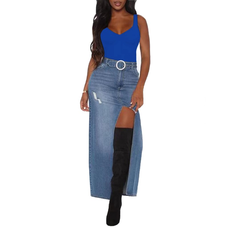 BelleLovin - Body sin mangas con cuello en V cuadrado