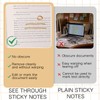 100 Sheets Extra Large Jumbo Transparent Sticky Notes Clear Self