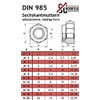 Locking Nuts (Standard Design) - M10 - (Pack of 10)