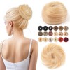 Fullart Human Hair Bun Piece #P27-613 Strawberry Blonde Mixed Bleach