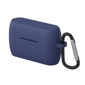 Geekria - Funda de silicona compatible con Jabra ELITE 5 True Wireless Earbuds, funda de piel para auriculares, funda protectora con gancho para llavero, puerto de carga accesible