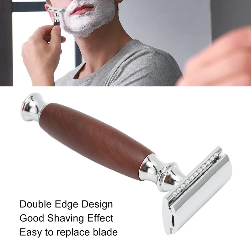 Double Edge Safety Razor Men Home Salon Portable Zinc Alloy