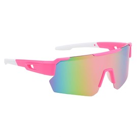 TYFGRT 1 Piece Gradient Glasses, Outdoor Sports Sunglasses, Anti-Glare Cycling Glasses, Windproof Safety Glasses, Polarised Sunglasses, Unisex Sunglasses, pink