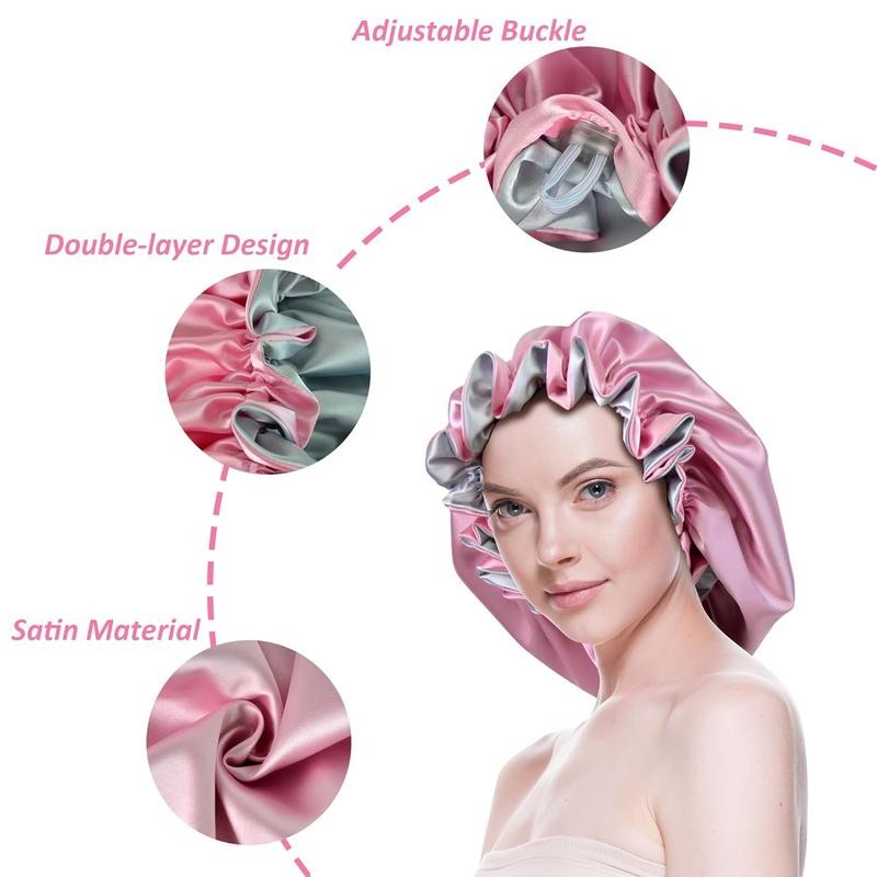 Silk Bonnet for Sleeping Satin Bonnets Double Layer Reversible Hair