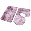 3Pcs Bathroom Rug Set Soft Non Slip Toilet Lid Cover