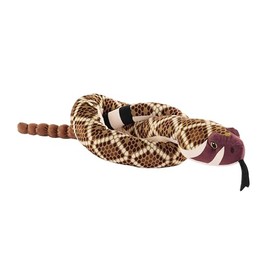 Wild Republic Snakes Eco Western Diamondback, Stuffed Animal, 54 Inches, Plush Toy, Fill is Spun Recycled Water Bottles, Eco Friendly