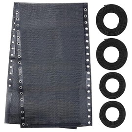 Ostlttyn Zero Gravity Chair Replacement Fabric with Bungee Cord Kit, 19 Inch Wide Repair Cloth with Replacement Cord for Anti Gravity Outdoor Recliner Patio Lounge Lawn Beach Sling Chairs, Black