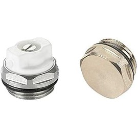Greened House Central Heating Radiator/Towel Rail Blanking Plug & Air Vent Set 1/2" Thread