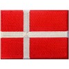 Denmark Flag Embroidered Patch Danish Iron On Sew On National