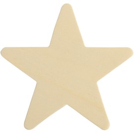 Woodpeckers Wooden Stars 1 inch Unfinished for Crafts, Flag Stars, July 4 Décor|Woodpeck - Pack of 50, Natural