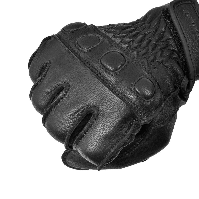 Komine GK-720 Motorcycle Vintage Leather Gloves, Black, XL, For Spring,