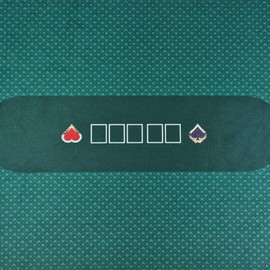 BALIKEN 108 X56 Inch Texas Holdem Felt Professional Grade Mat,Dustproof Professional Gambling Tablecloth,Washable and Ironable