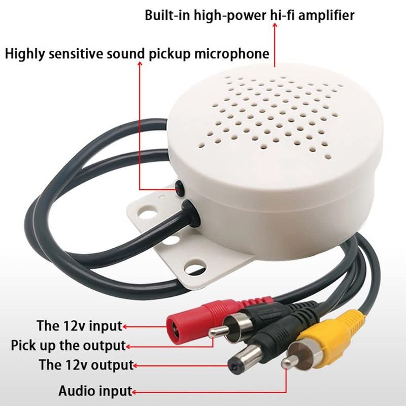 Vanxse Mini Amplifier Microphone and Speaker High Sensitive Two Way