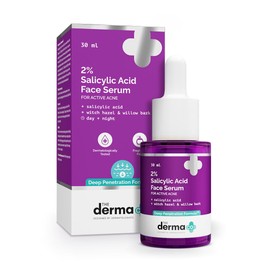 The Derma Co 2% Salicylic Acid Serum for Active Acne | Helps Reduces Acne Marks & Blackheads | Removes Excess Oil & Unclog Pores | Suits All Skin Types | 1.01 Fl Oz/30ml