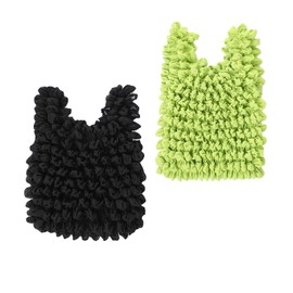 Senteria Eco Bag, Diaphragm, 2 Color Set, Large Capacity, Stretchable, Lightweight, No need to fold or fold, Stretchable, Plastic Bag, Compact, Storage, Carrying, Cute, Stylish, Shopping Bag,