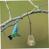 VILLFUL 2pcs Hanging Bird Feeder Kit Durable Metal Bird Feeding