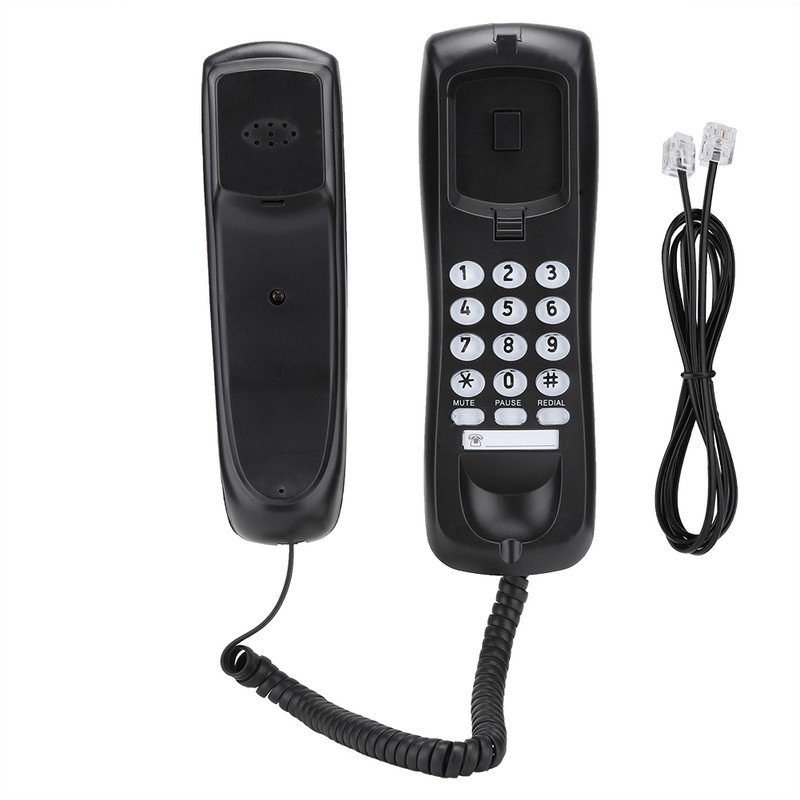 KX T628 Black for English Wired Desktop Wall Phone Landline